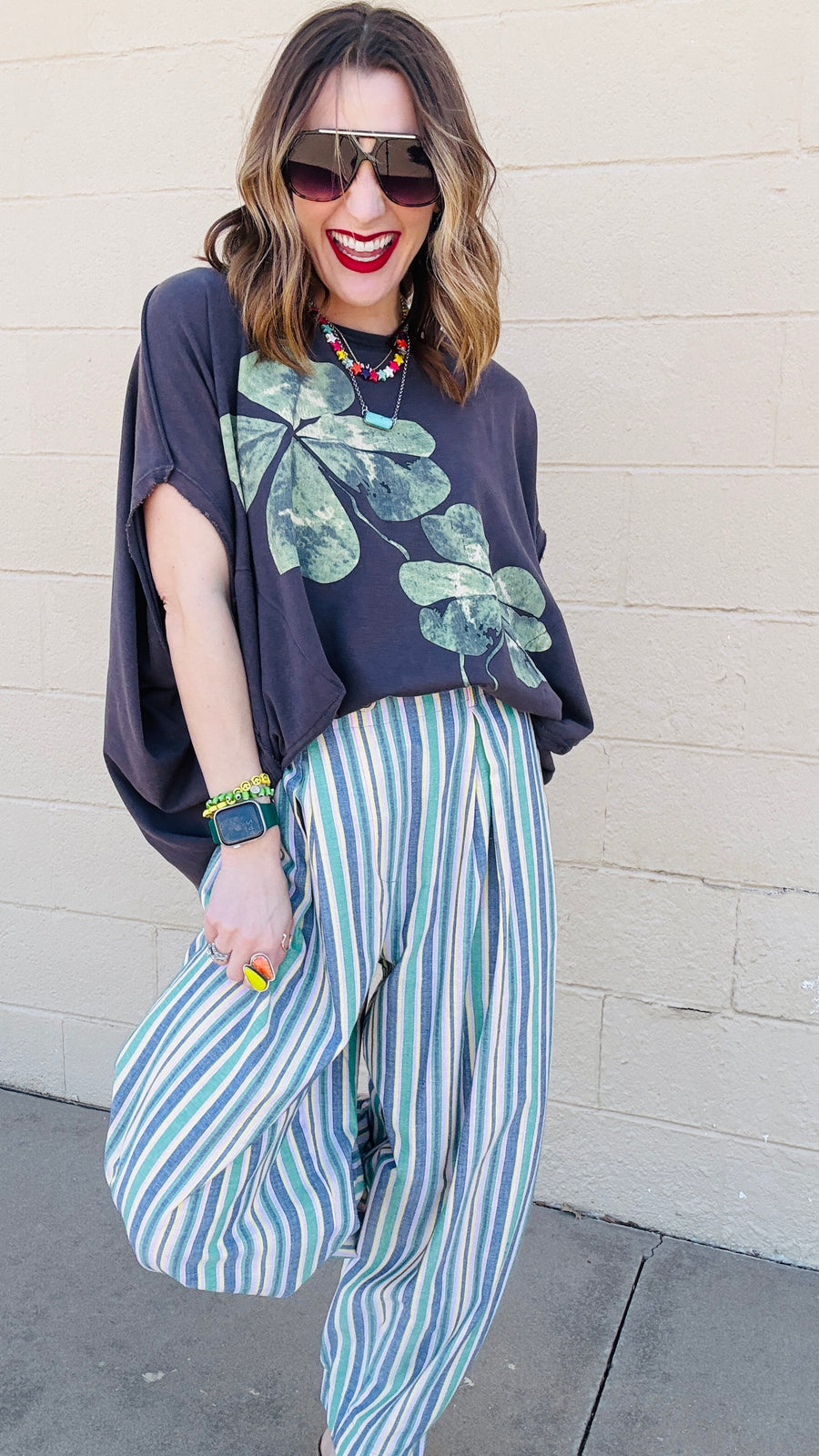 Sundrenched Striped Pants