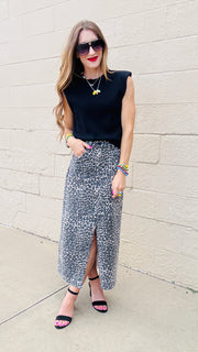 Classic Black Cap Sleeve Knit Top