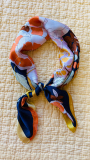 Fall Blooms Satin Scarf