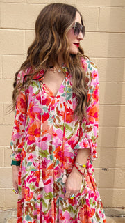 Sunset Bloom Maxi Dress