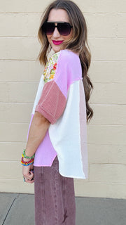 Starlit Bloom Gauze Top