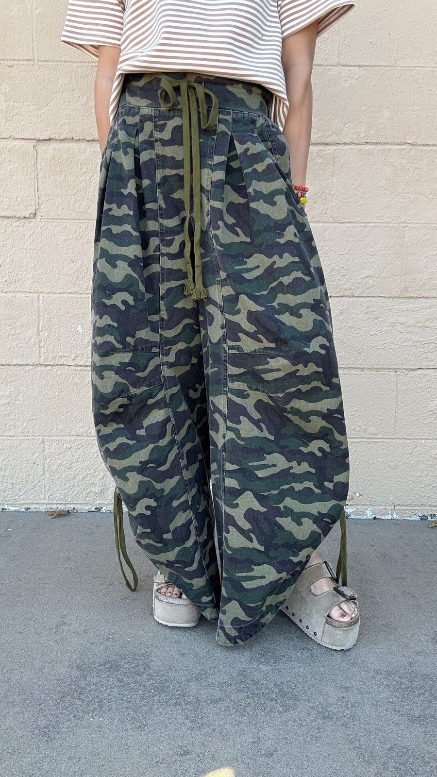 Stealth Mode Wide Barrel Leg Camo Pants