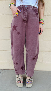 Starry Vintage Barrel Jeans