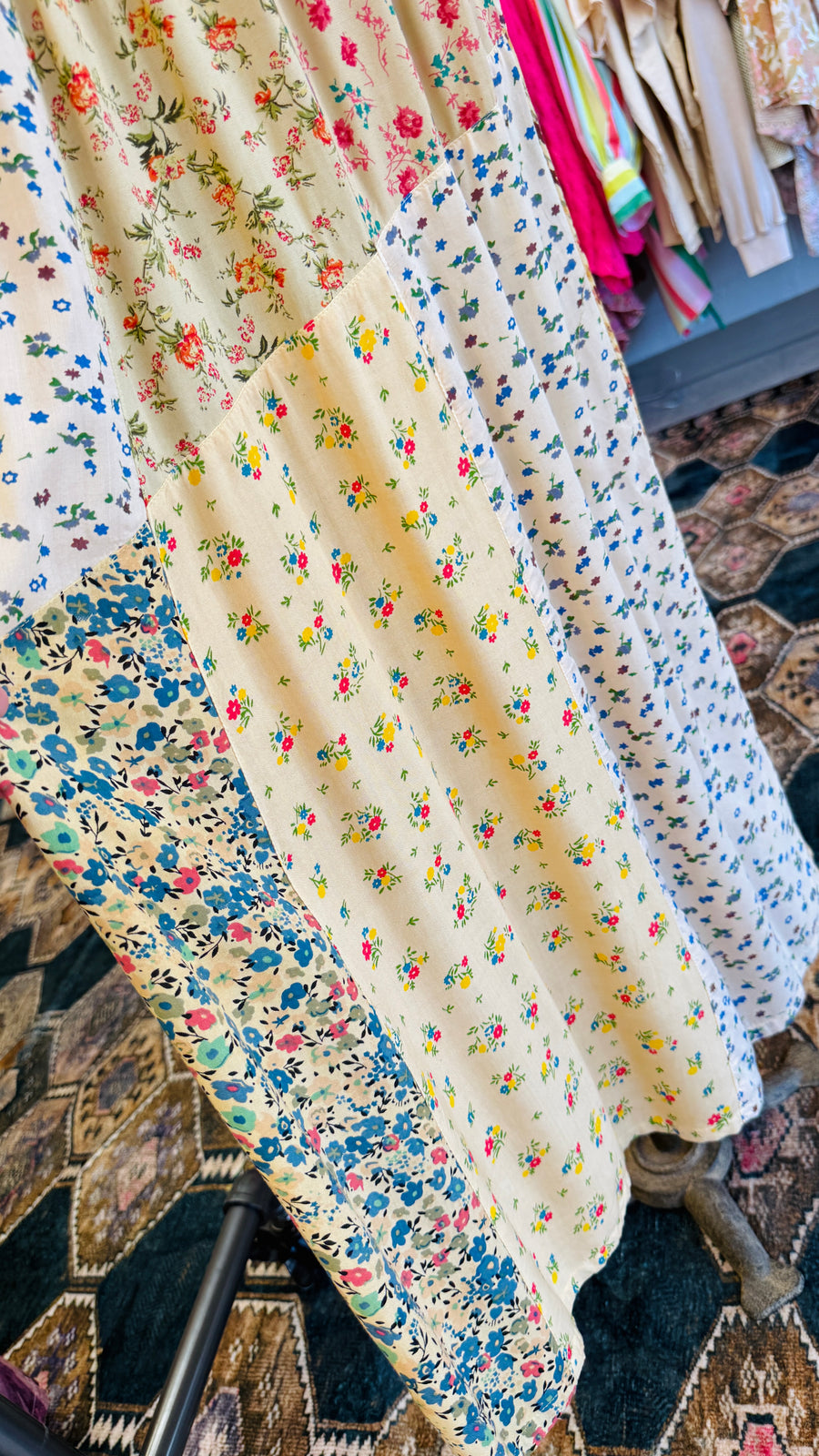 Serene Patchwork Maxi Skirt