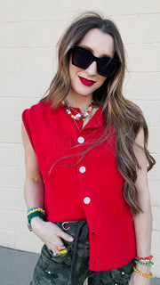 Cherry Crush Sweater Vest