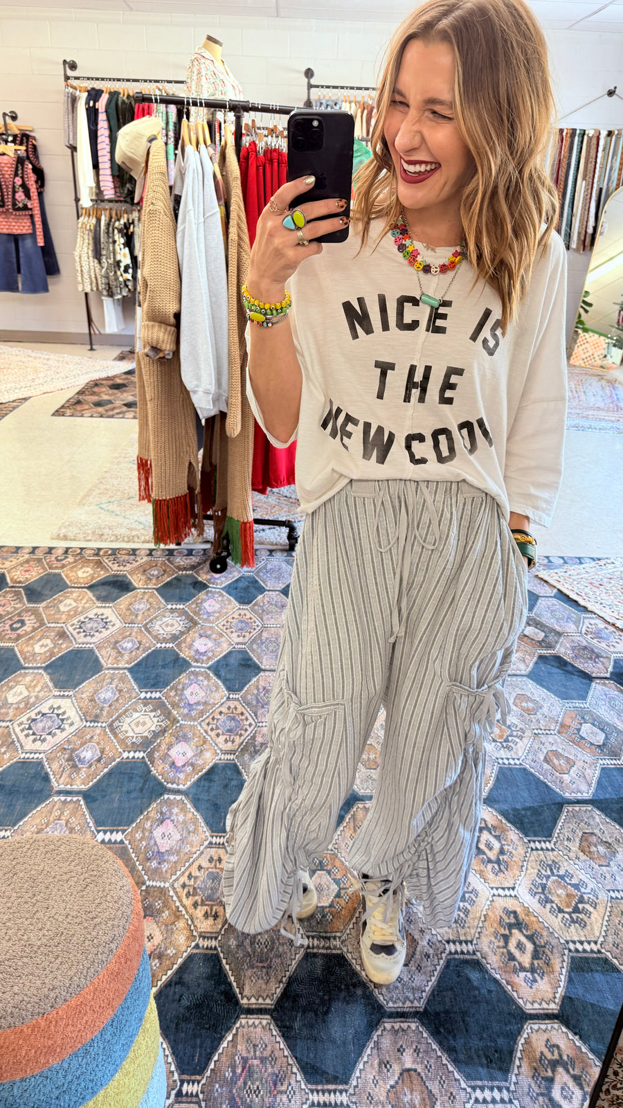 Casual Vibes Striped Harem Pants