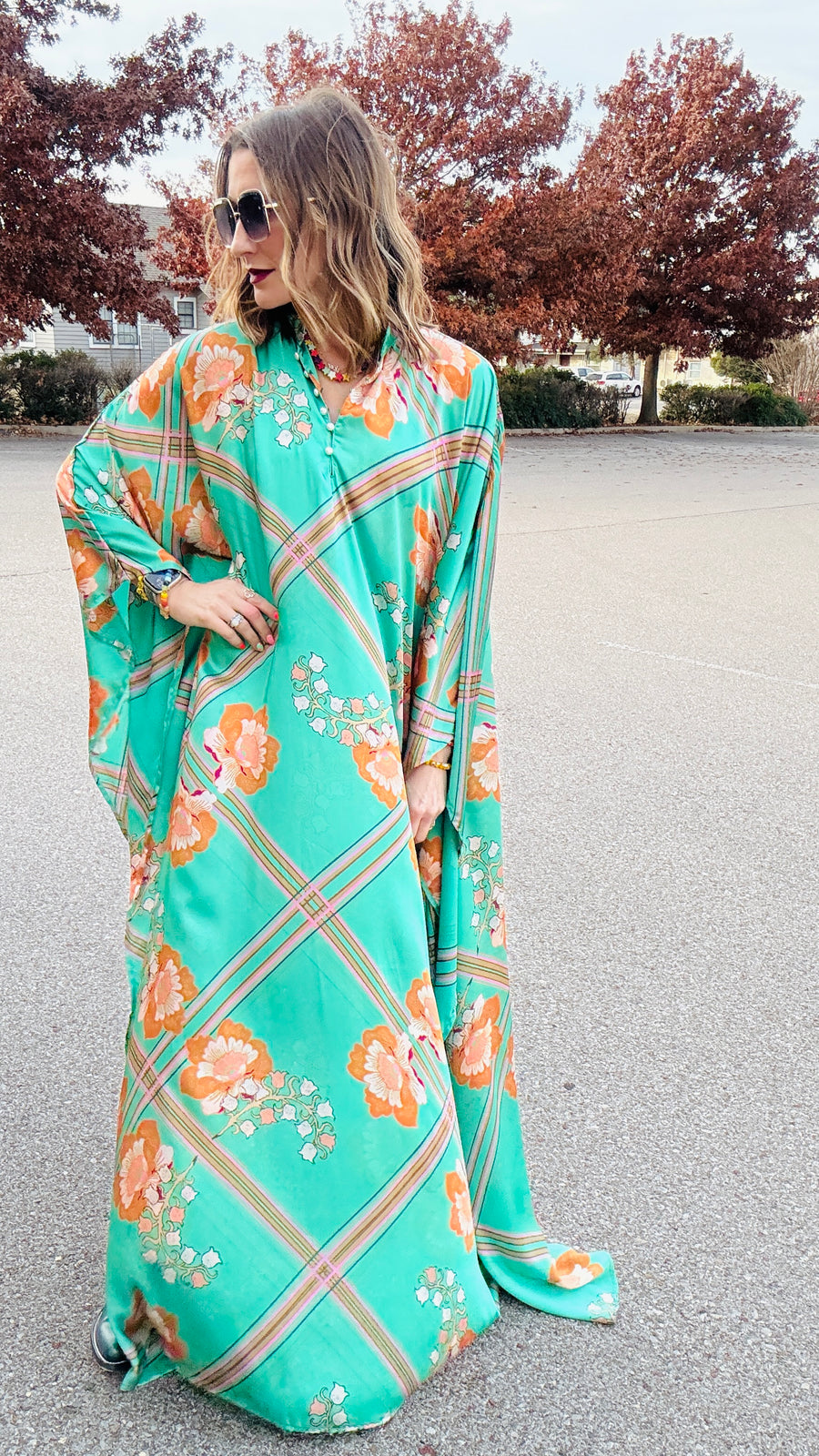 Lady Love Satin Kaftan