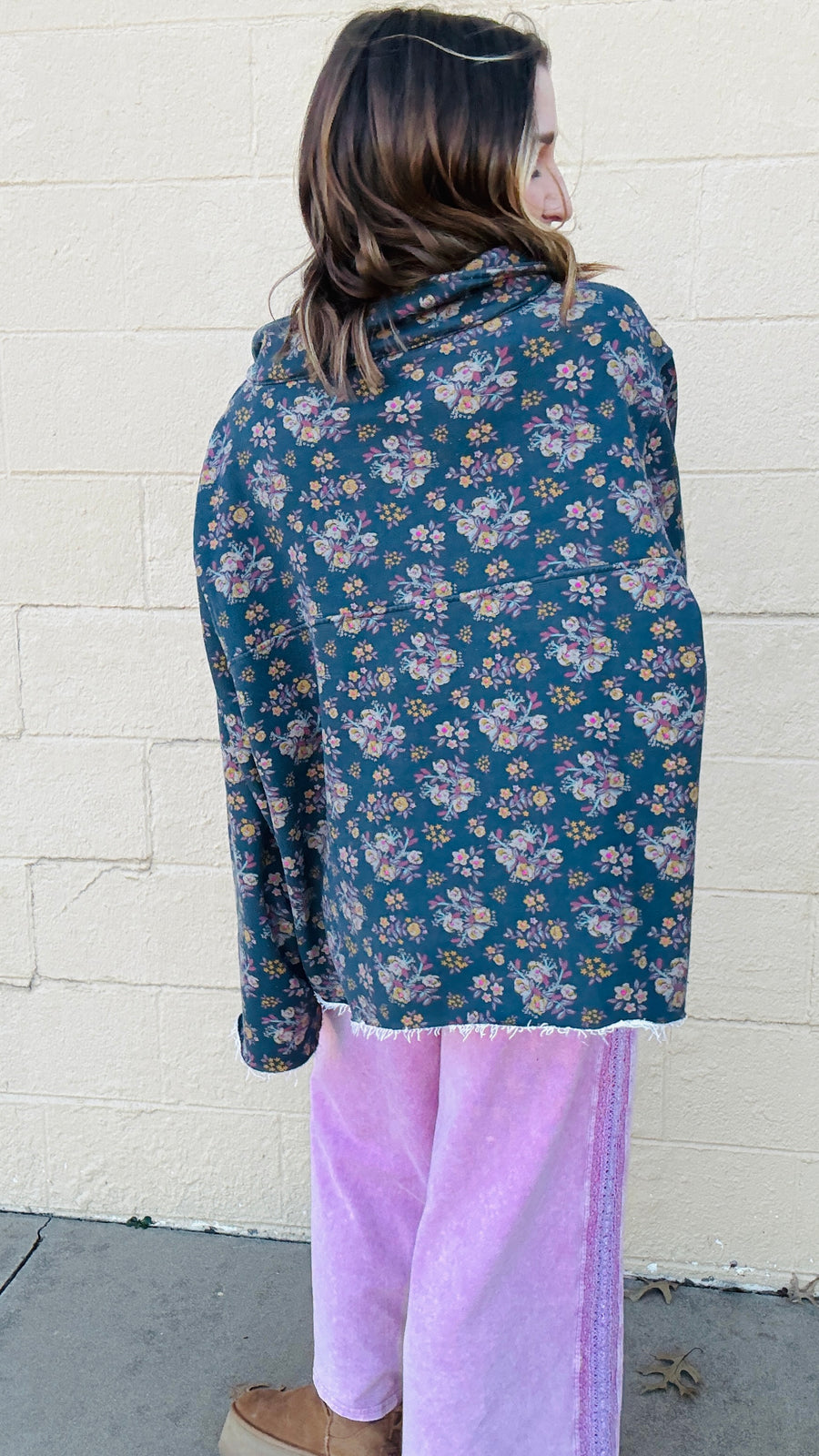 Twilight Bloom Half-Zip