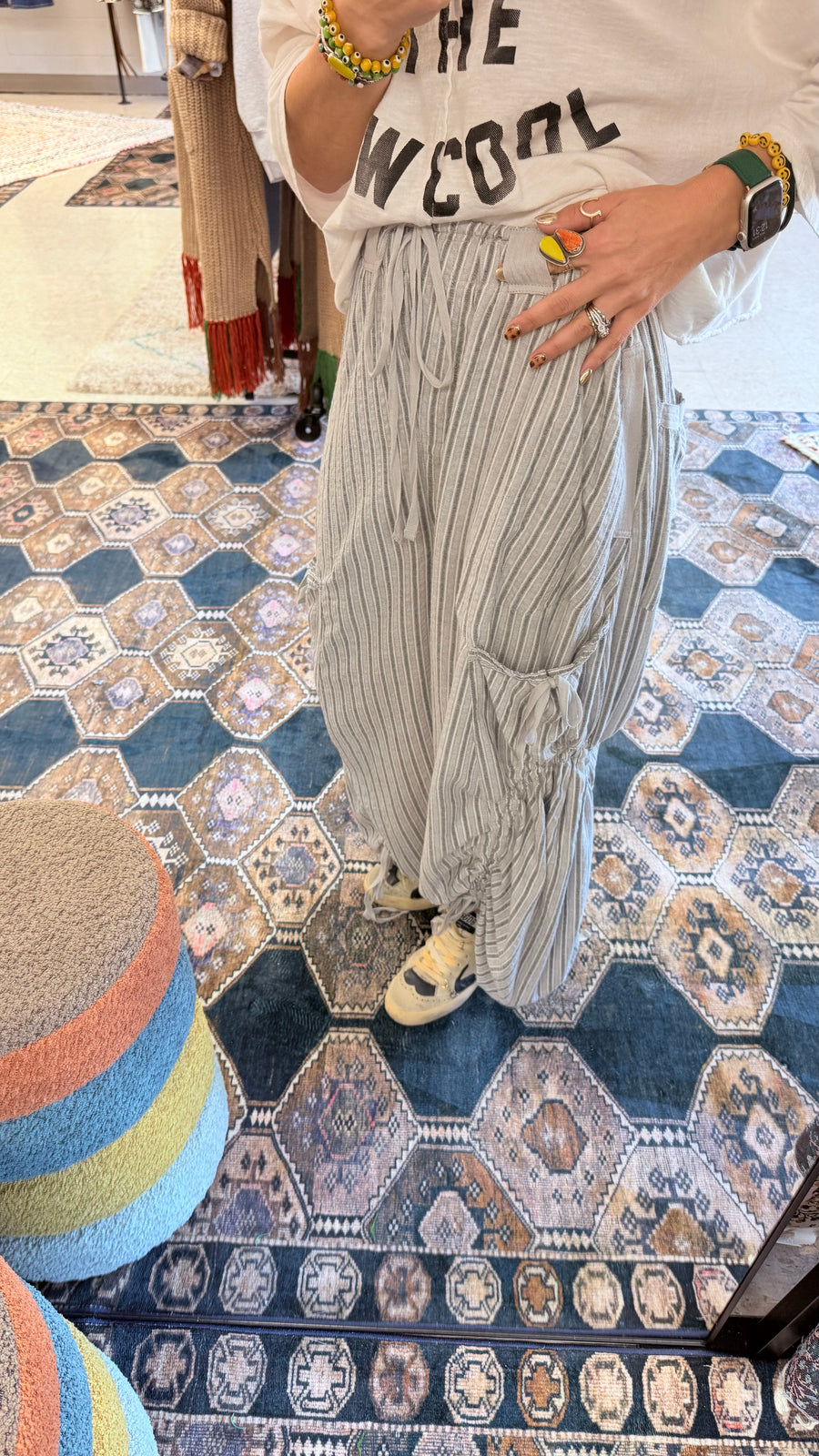 Casual Vibes Striped Harem Pants