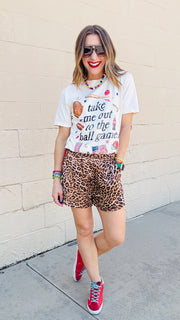 Fierce & Flirty Satin Track Shorts