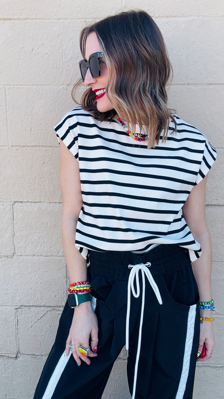 Keepin' it Classic Striped Cap Sleeve Top