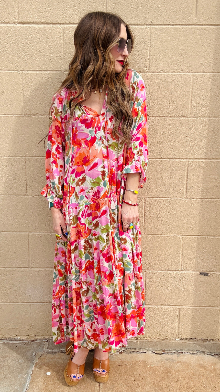 Sunset Bloom Maxi Dress