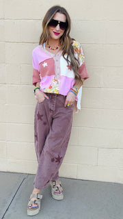 Starlit Bloom Gauze Top