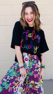 Feeling Lucky Cropped Tee