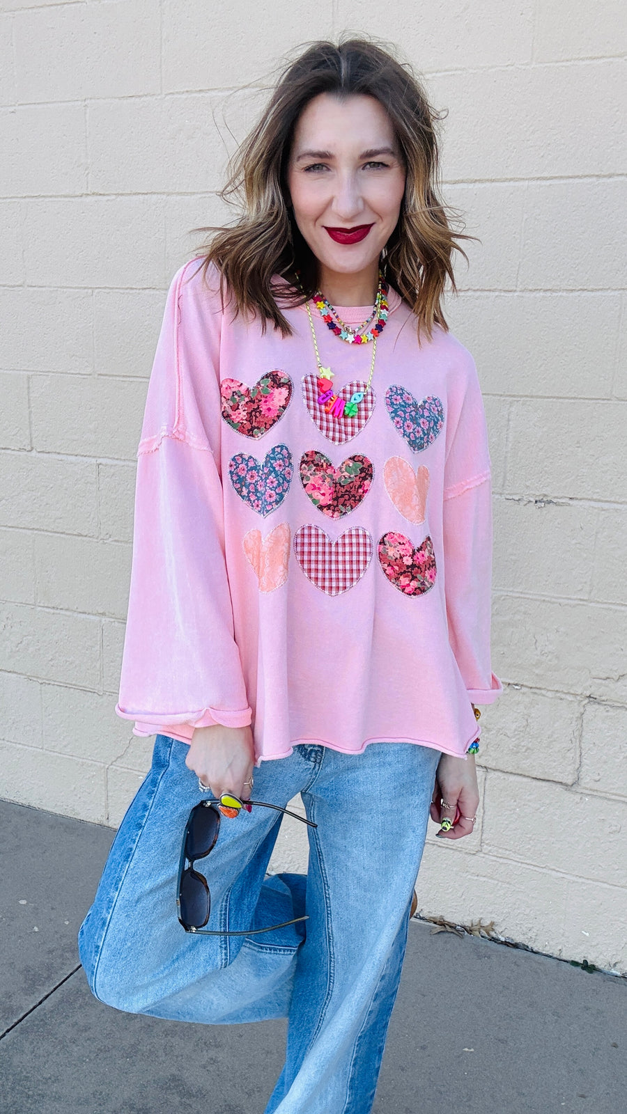 Blushing Hearts Sweatshirt