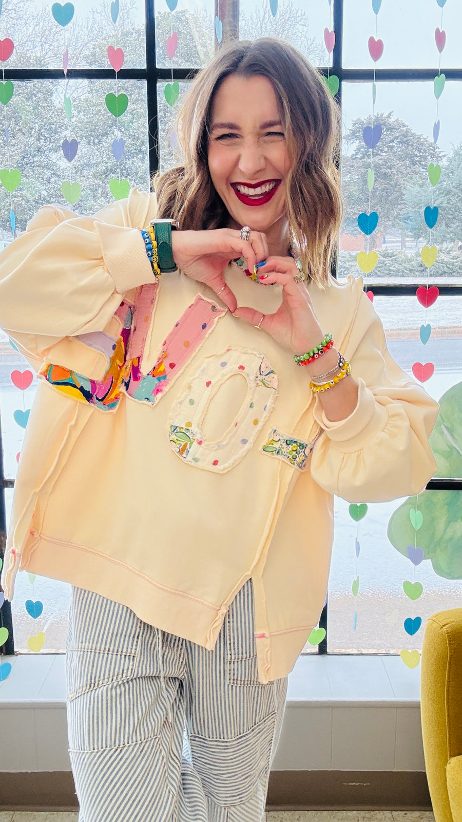 All for Love Patchwork Pullover