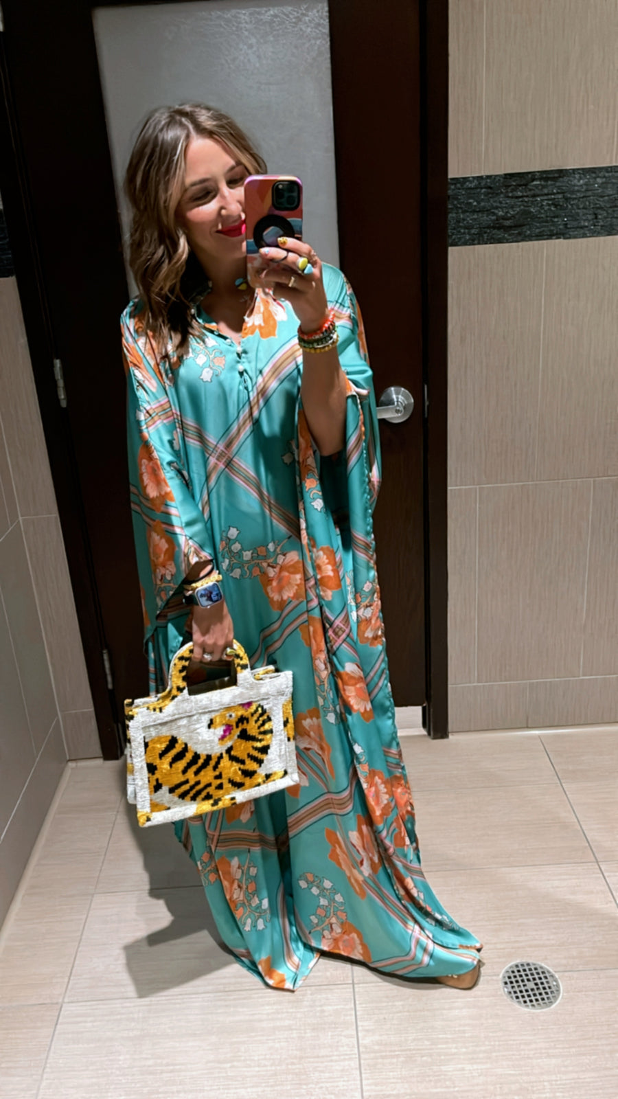 Lady Love Satin Kaftan