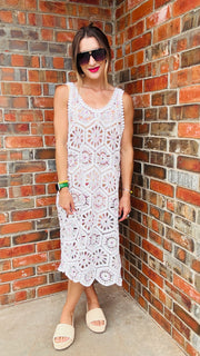 Meadow Bloom Crochet Dress