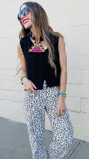 Shadow Petal Tie-Front Sweater