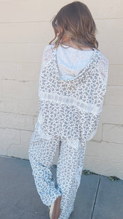 Ivory Blossom Lace Hooded Top