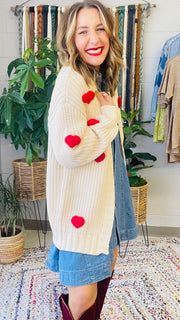 Wrapped in Love Heart Detail Cardigan