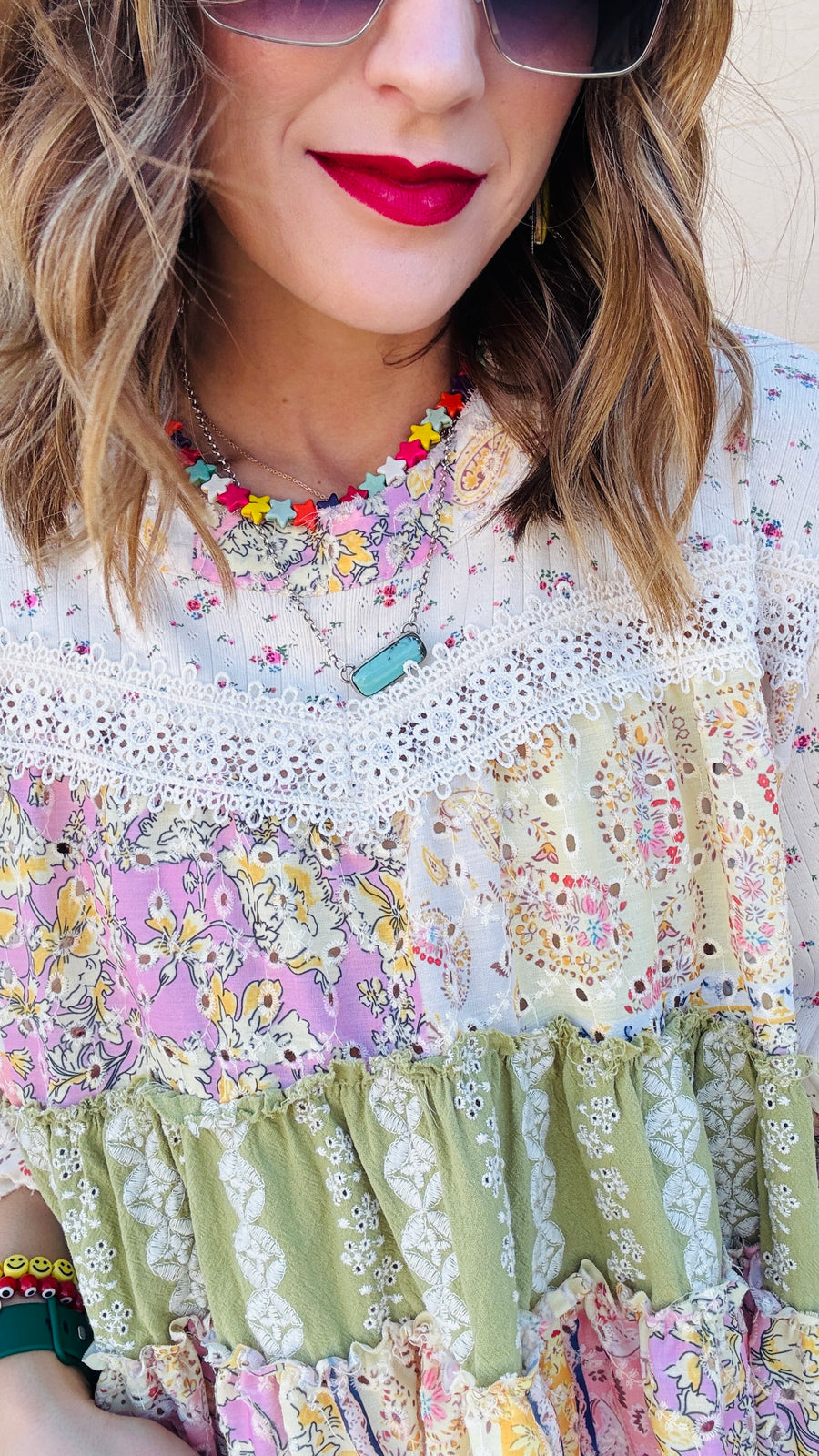 Garden Whimsy Tiered Top