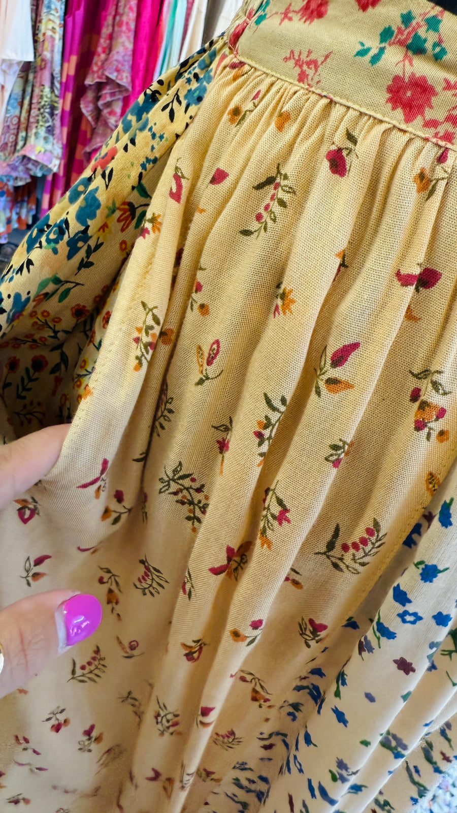 Serene Patchwork Maxi Skirt