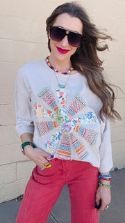 Sunshine Bloom Patch Tee