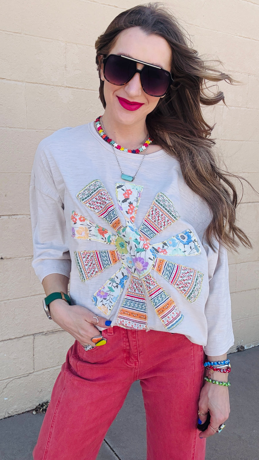 Sunshine Bloom Patch Tee
