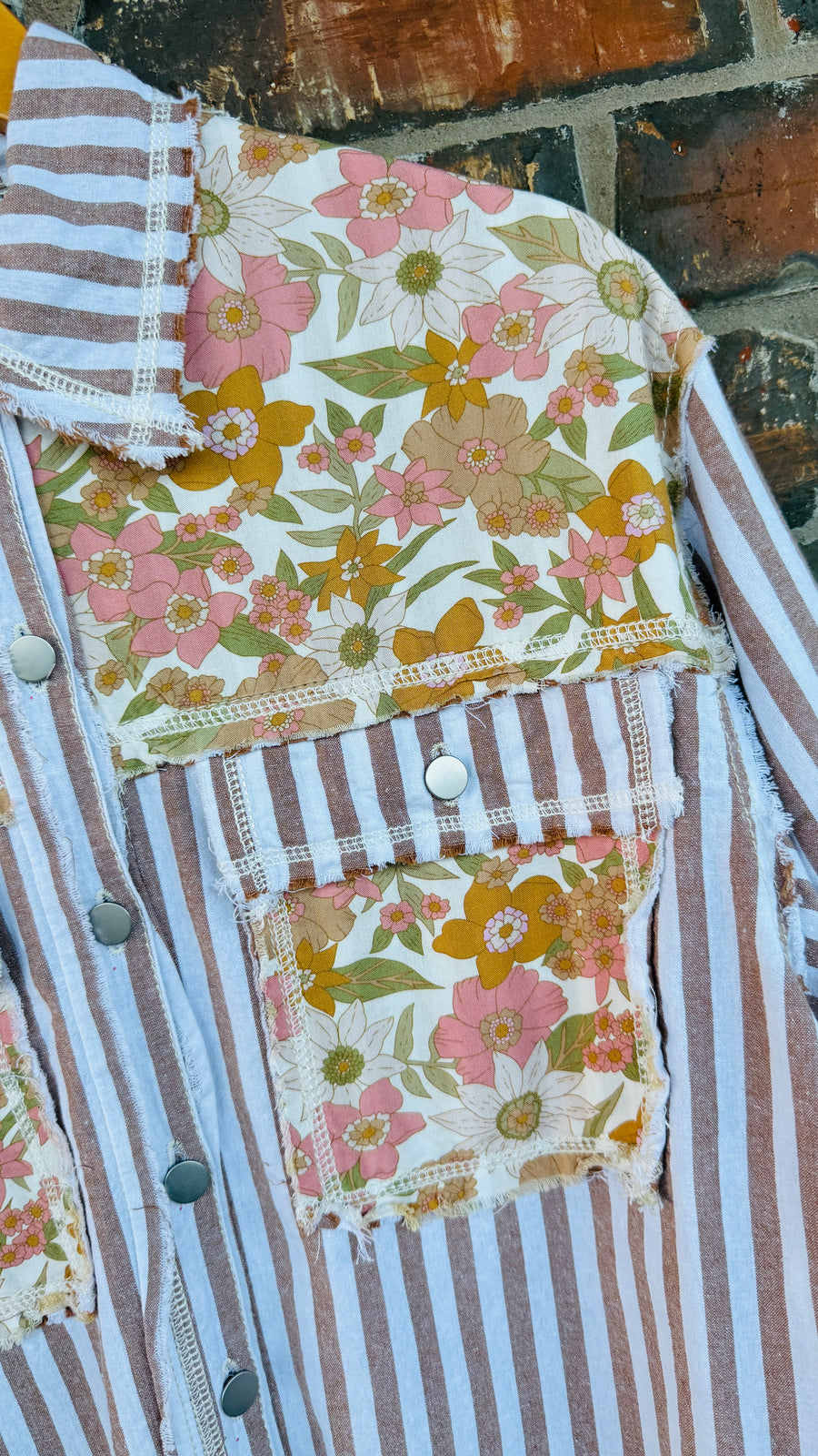 Savannah Bloom Striped Shirt