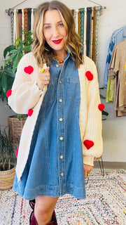 Wrapped in Love Heart Detail Cardigan