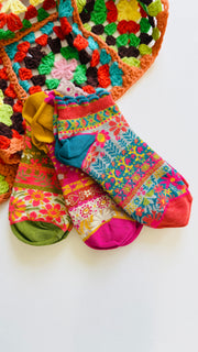 Wildflower Wonders Cozy Ankle Socks, Set of 3