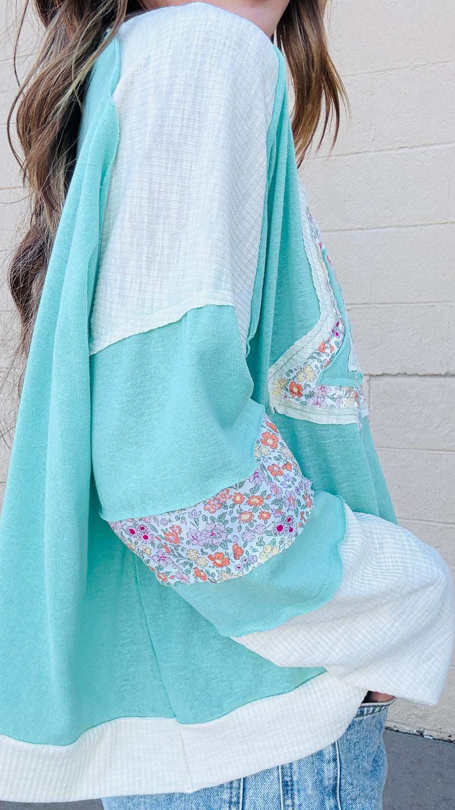 Stardust Bloom Contrast Top