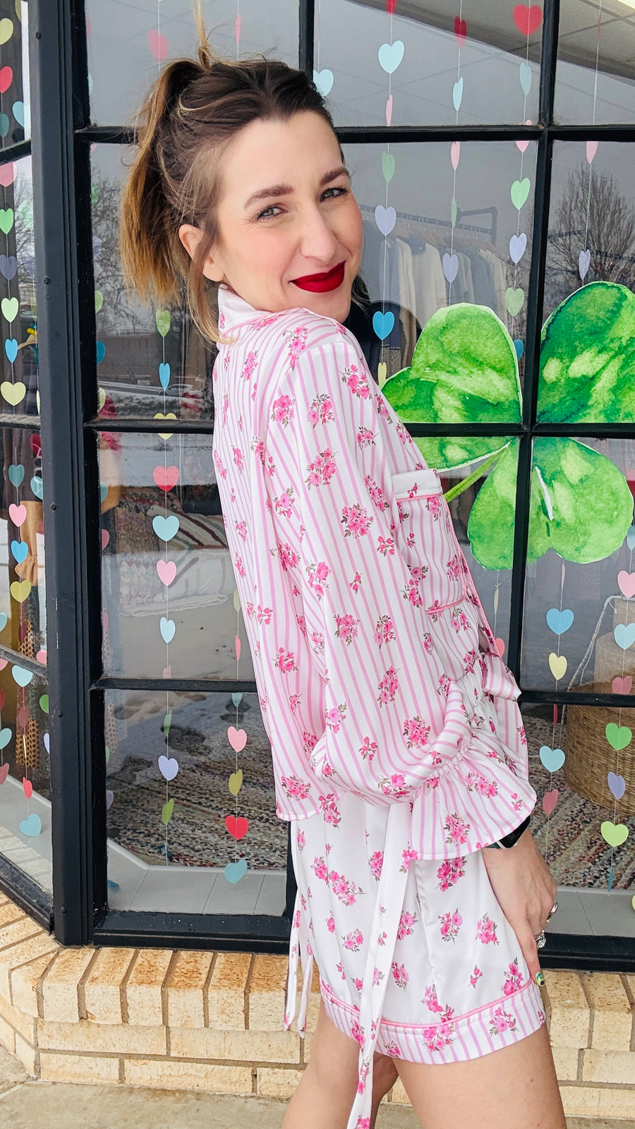 Love in Bloom Silk Pajama Set