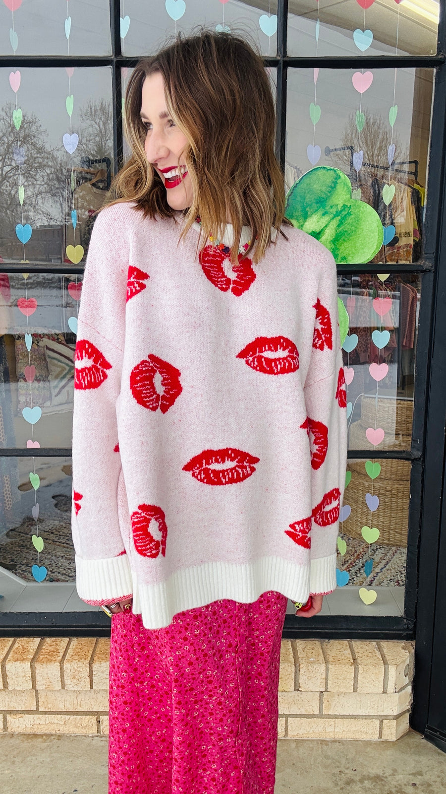 Sealed With A Kiss Knit Sweater