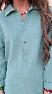 Pistachio Breeze Knit Romper
