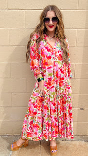 Sunset Bloom Maxi Dress