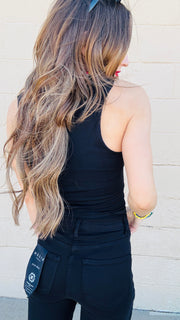 Back to The Basics Classic Fitted Tank- Black