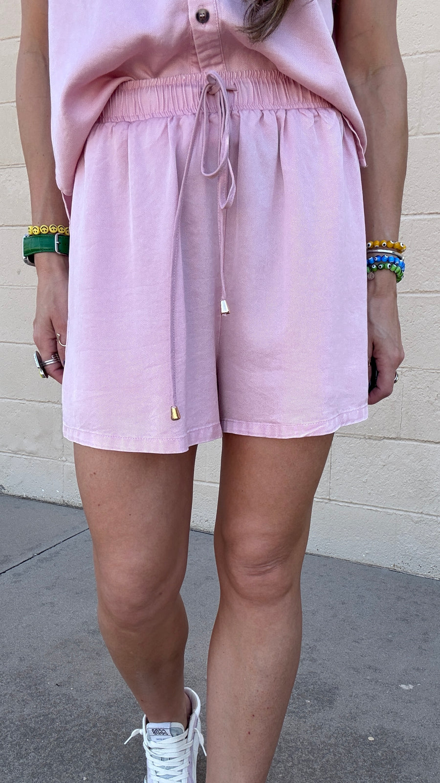 Sun Chaser Mineral Washed Set - Light Pink