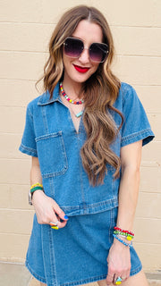 Denim Daze Skort Set