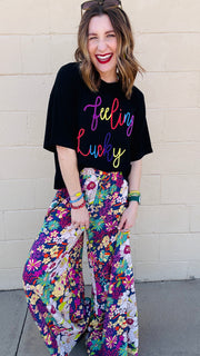 Garden Party Floral Wide Leg Pant