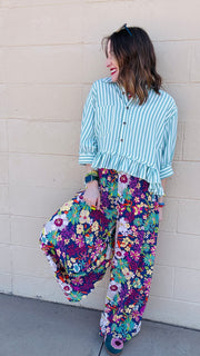 Garden Party Floral Wide Leg Pant