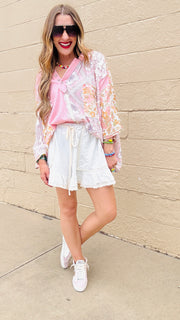 Willow Ruffle Knit Shorts