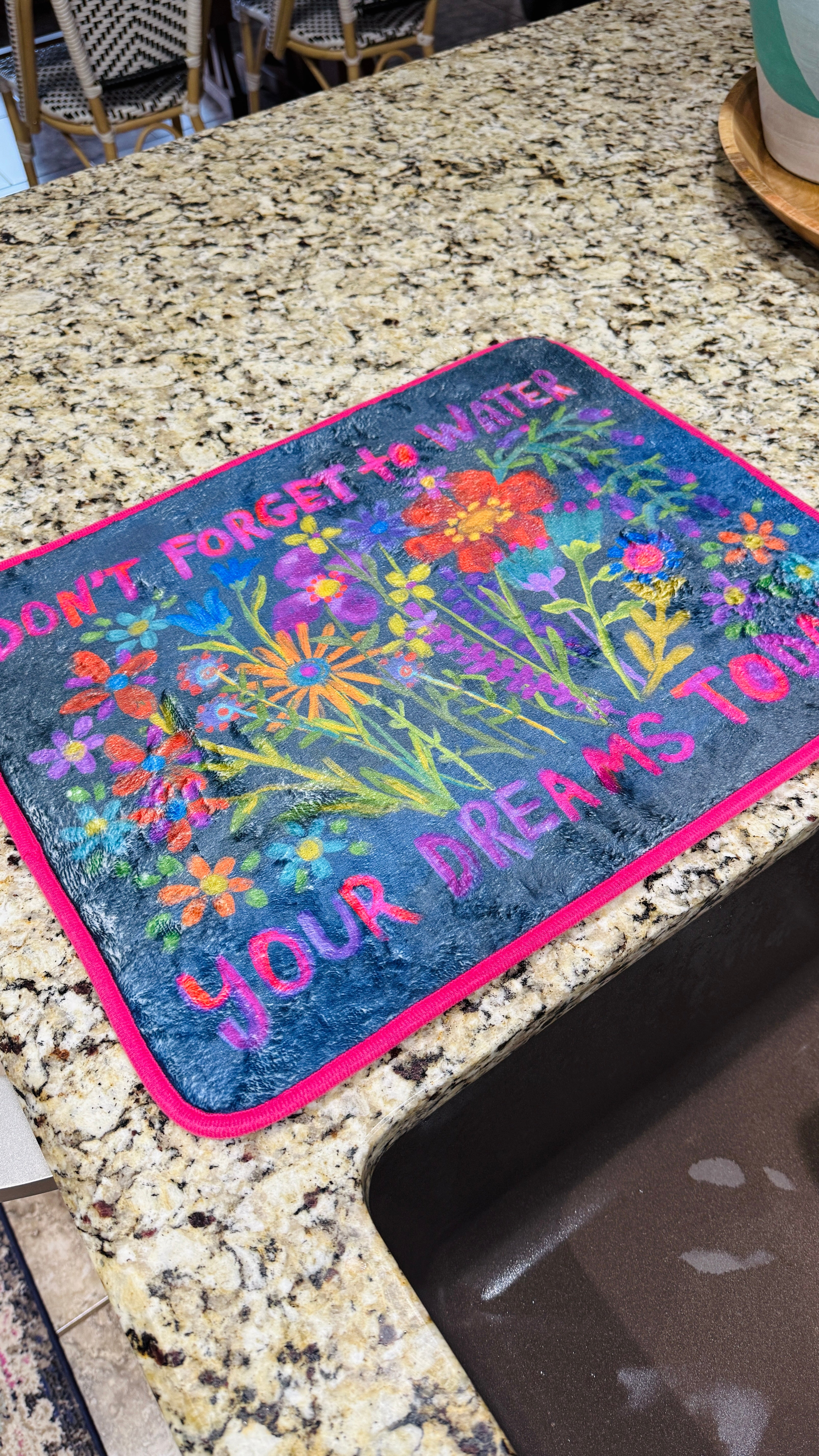 Don't Forget To Water Your Dreams Drying Mat