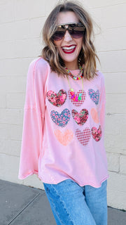 Blushing Hearts Sweatshirt