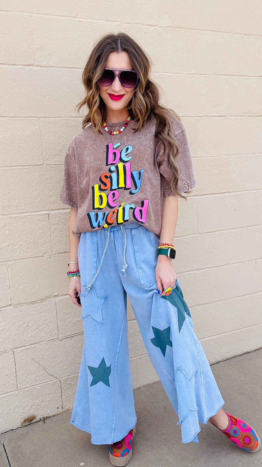 Be You Acid Wash Tee