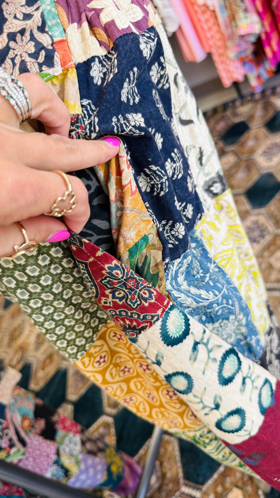 Sunset Mosaic Cropped Pants
