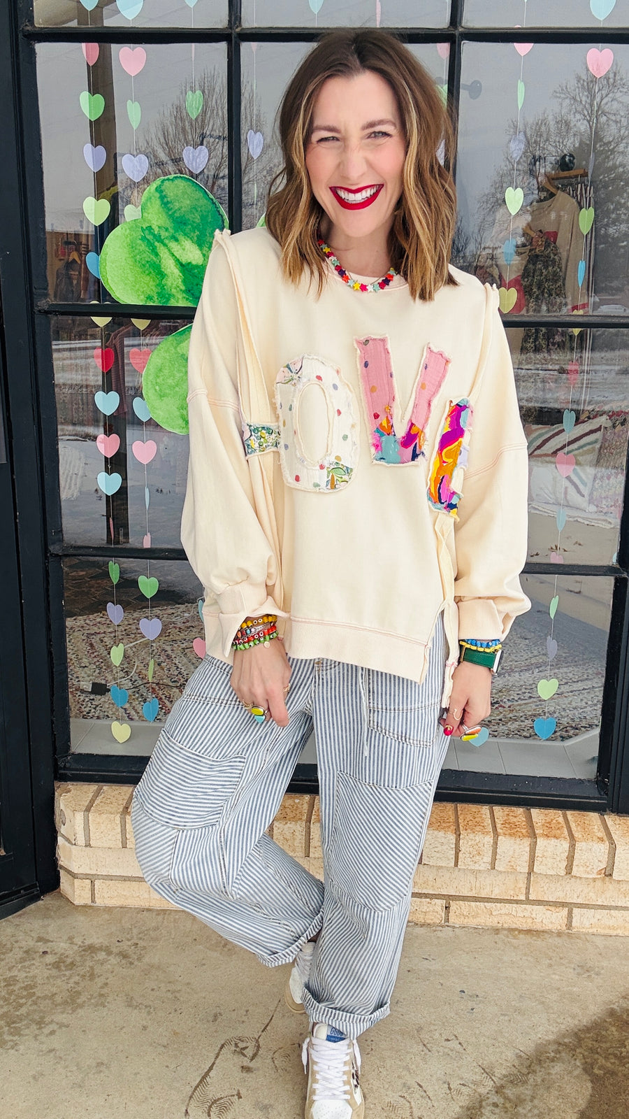 All for Love Patchwork Pullover