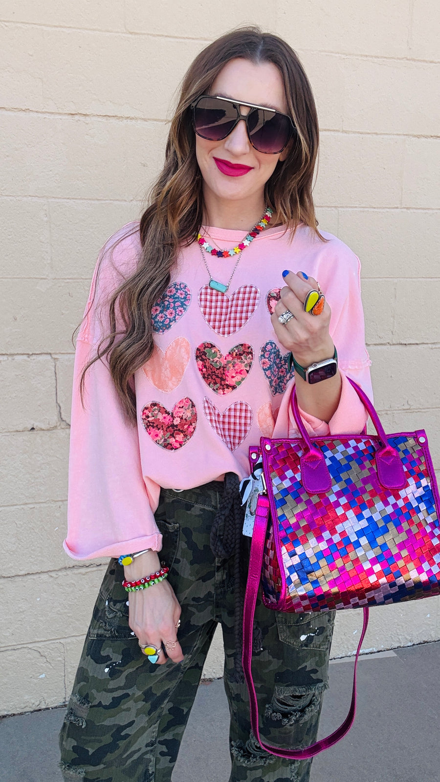 Blushing Hearts Sweatshirt