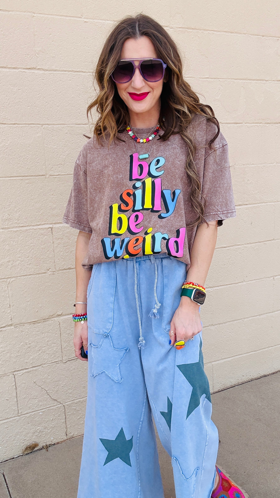 Be You Acid Wash Tee